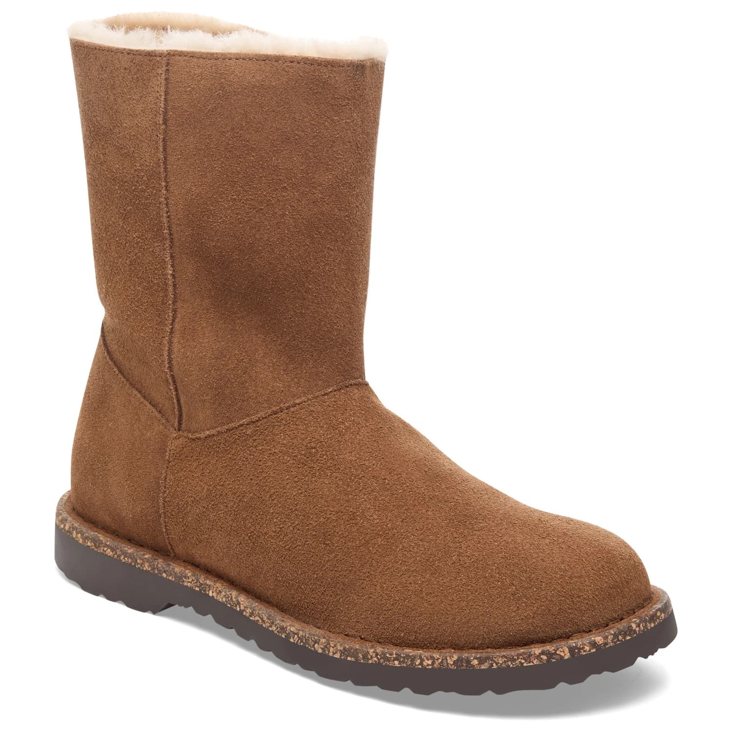 Дамски зимни ботуши Birkenstock Women's Uppsala Zip Suede Shearling Winter boots - Dark Tea