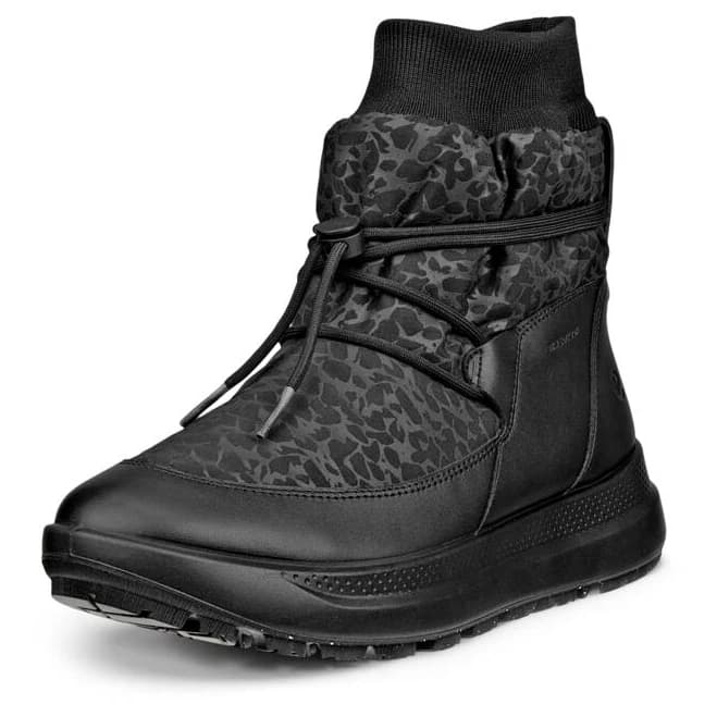 Дамски зимни ботуши Ecco Women's Solice Mid Waterproof Winter boots - Black / Reflective