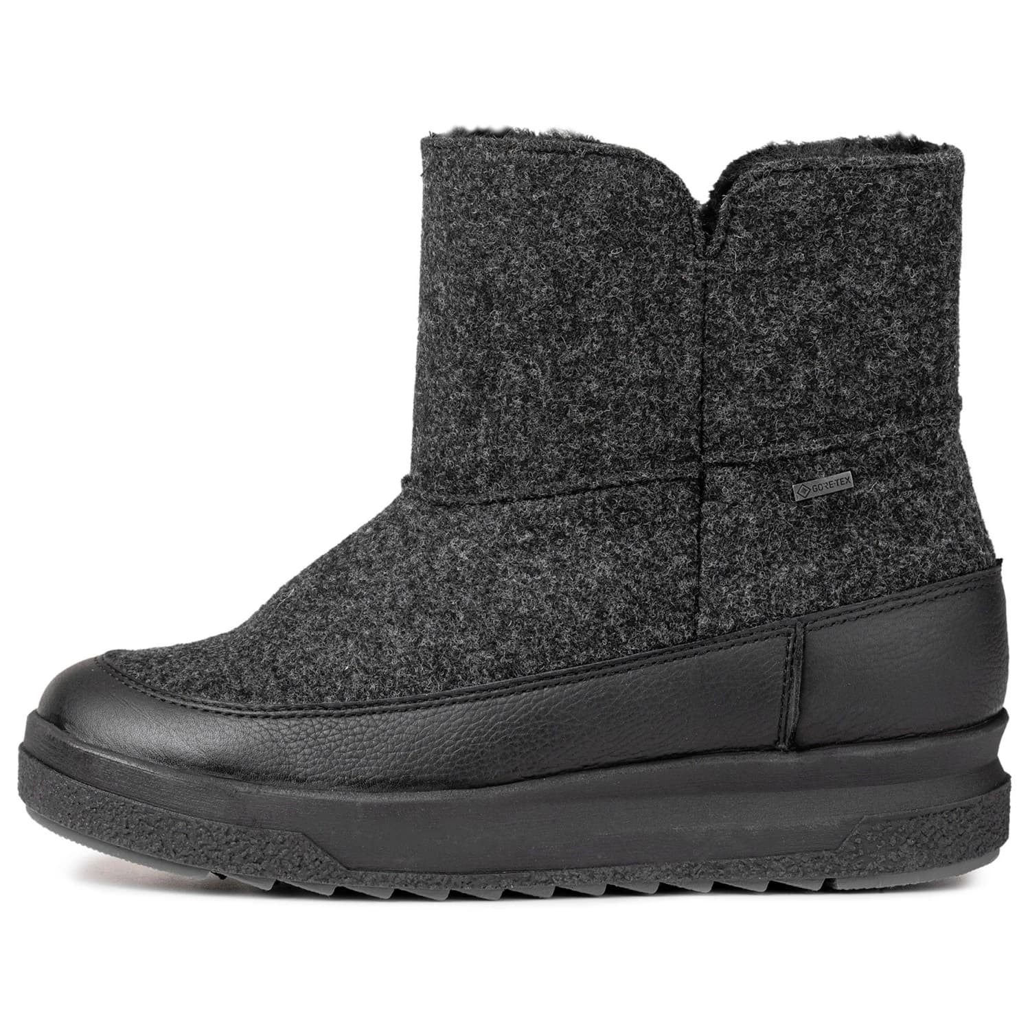 Дамски зимни ботуши Pomar Women's Niva GTX Ankle Boot Winter boots - Granit Felt / Vivian Black Nappa