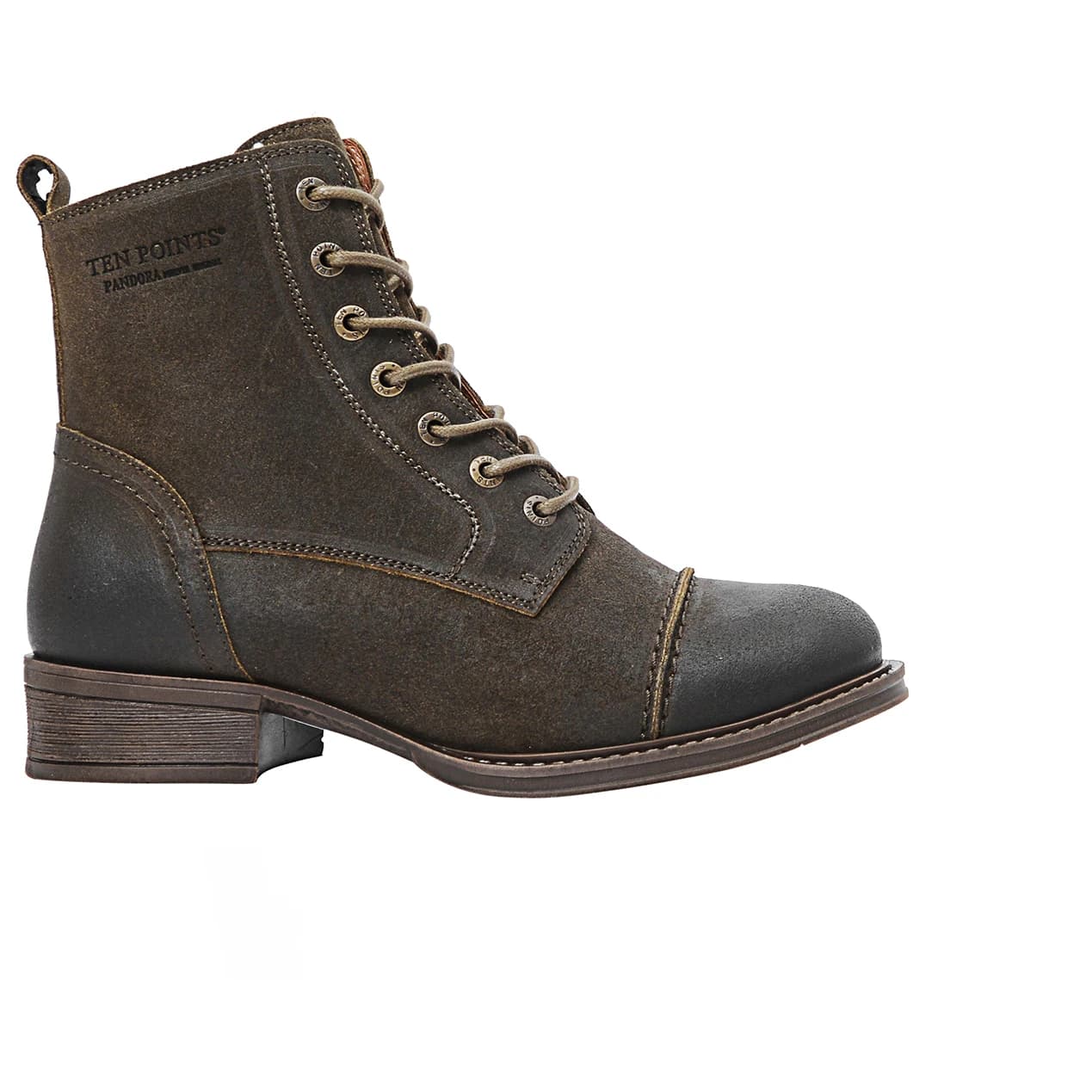 Дамски зимни ботуши Ten points Women's Pandora Suede Boots Winter boots - Olive