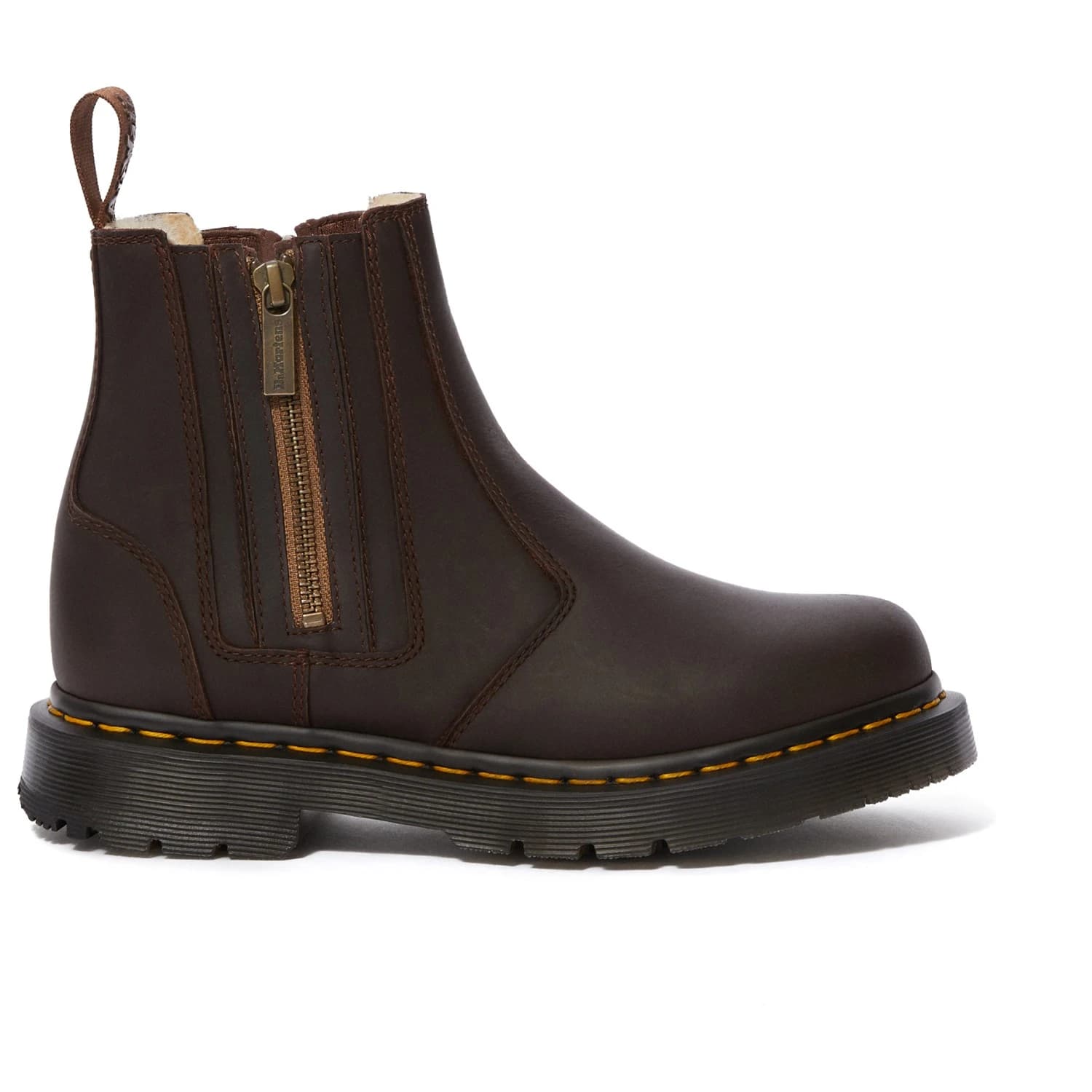 Зимни ботуши Dr. Martens Women's 2976 Alyson with Zips Winter boots - Dark Brown Snowplow Wp