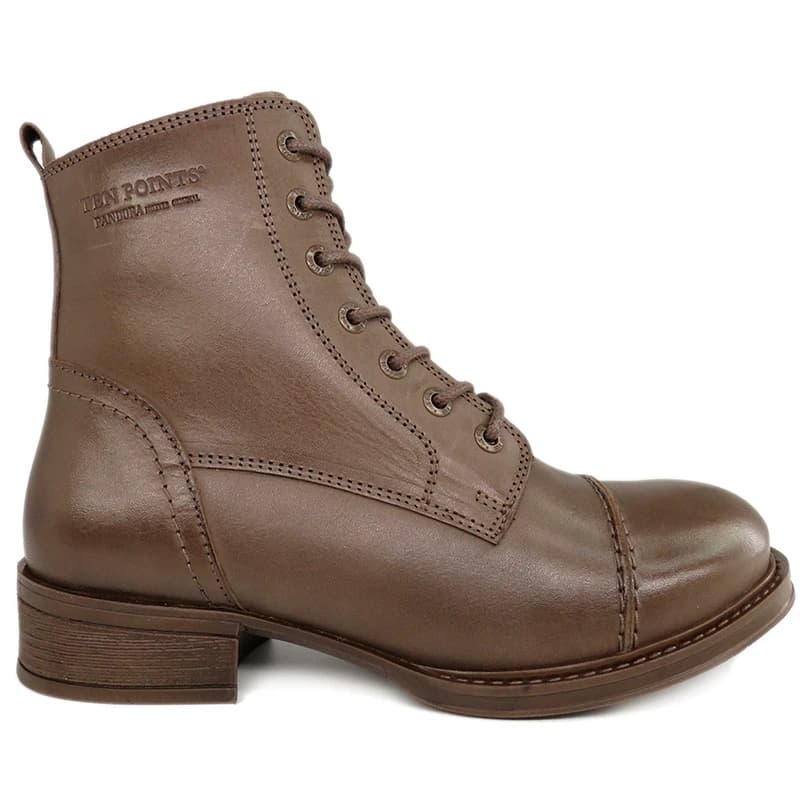 Зимни ботуши Ten Points Pandora Lace & Zip Boots Casual boots - Taupe