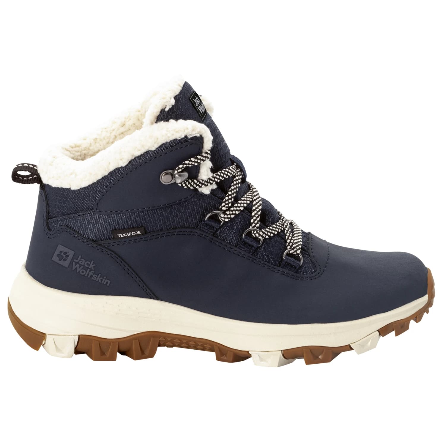 Зимни ботуши Jack Wolfskin Women's Everquest Texapore Mid Winter boots - Dark Blue / Off-White