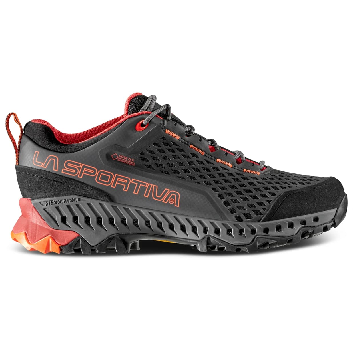 Дамски мултиспорт обувки La Sportiva Women's Spire GTX Multisport shoes - Carbon / Cherry Tomato