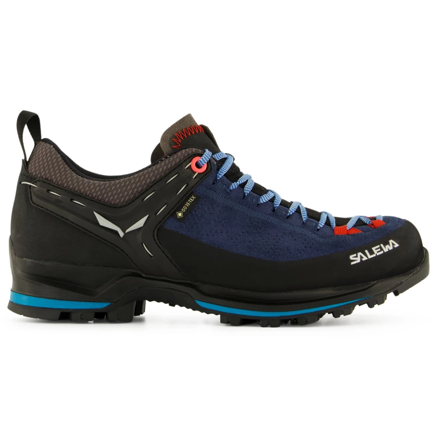 Дамски мултиспорт обувки Salewa Women's Mountain Trainer 2 GTX Multisport shoes - Dark Denim / Fluo Coral