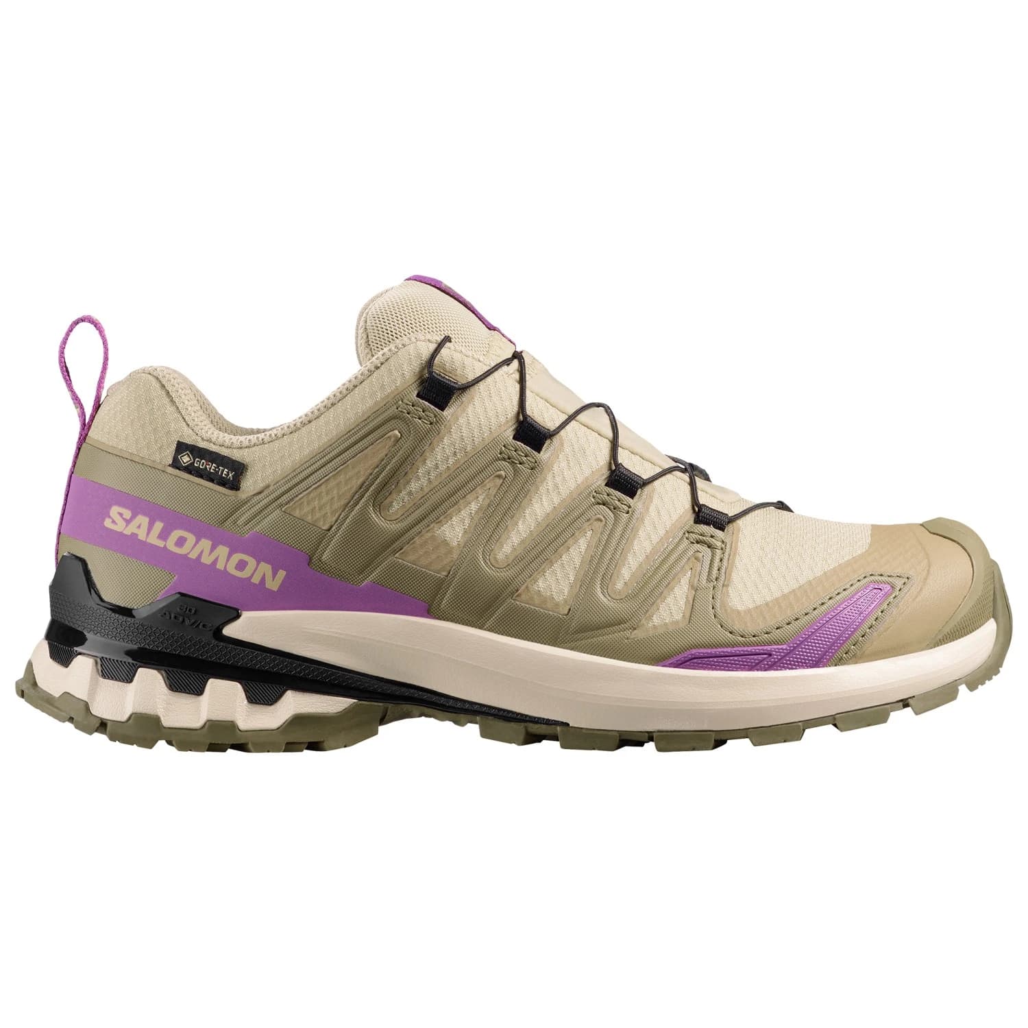 Дамски мултиспорт обувки Salomon Women's XA Pro 3D V9 GTX Multisport shoes - Bog / Aloe / Concord Grape