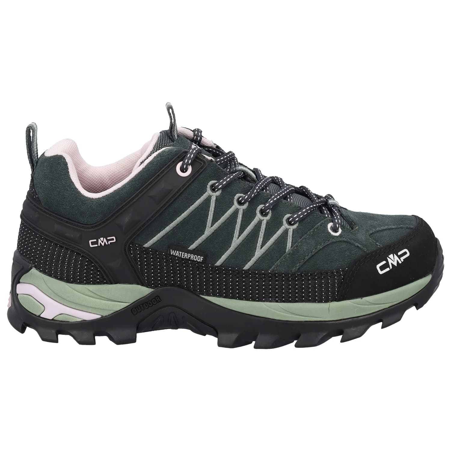 Мултиспорт обувки CMP Women's Rigel Low Trekking Shoes Waterproof Multisport shoes - Jungle / Soft Pink