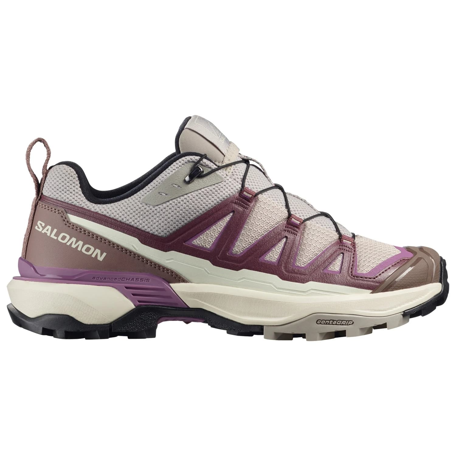 Дамски мултиспорт обувки Salomon Women's X Ultra 360 Edge Multisport shoes - Silver Cloud / Huckleberry / Concord Grape