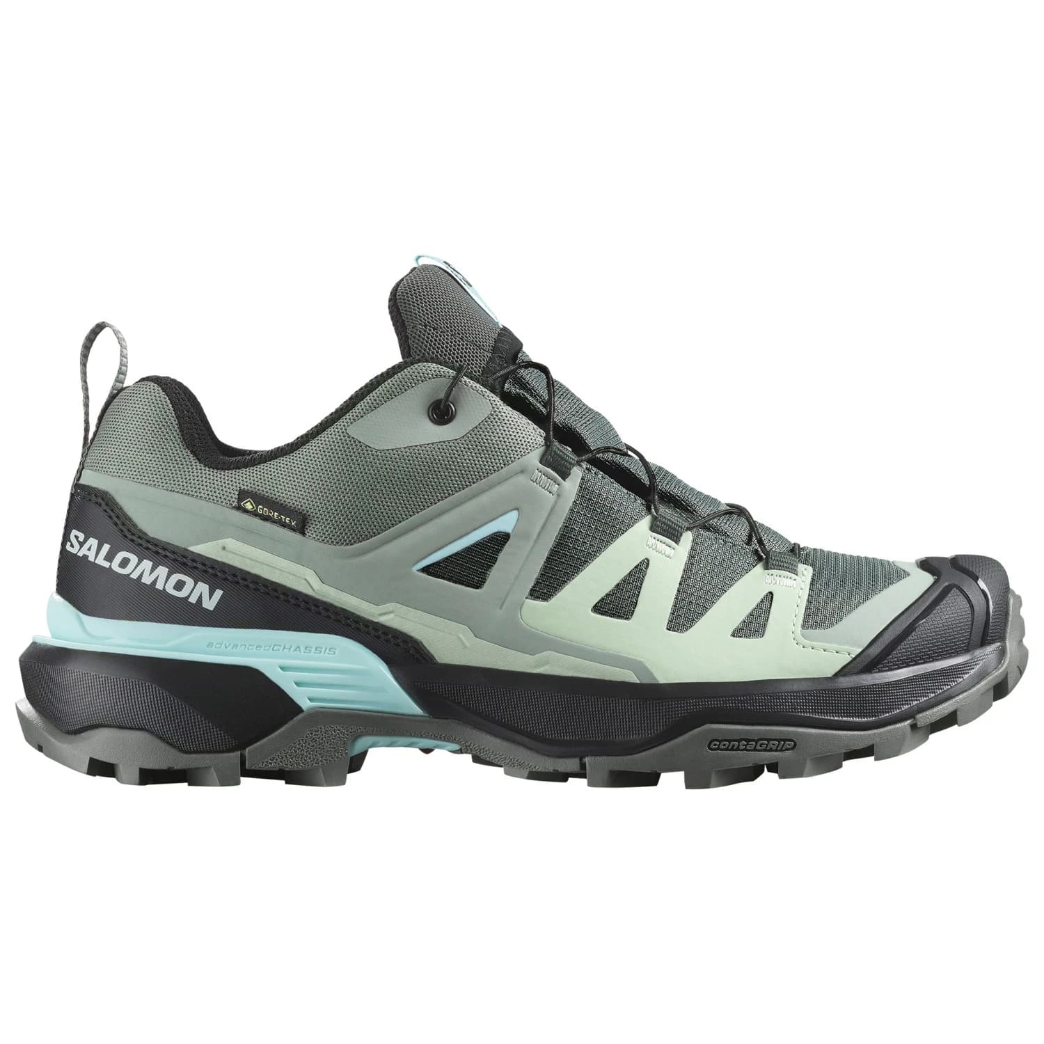Дамски мултиспорт обувки Salomon Women's X Ultra 360 GTX Multisport shoes - Sedona Sage / Black / Sea Foam