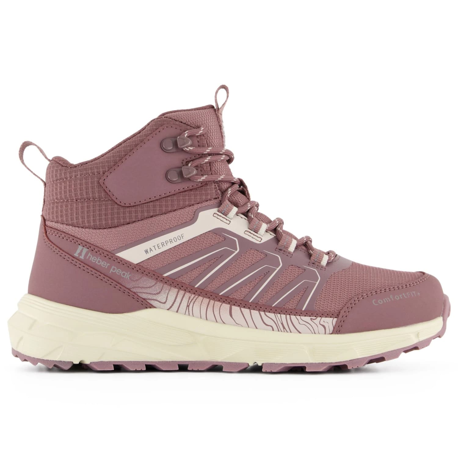Дамски мултиспорт обувки Heber Peak Woman's EvergreenHe. WP Mid Multisport shoes - Mauve Multi
