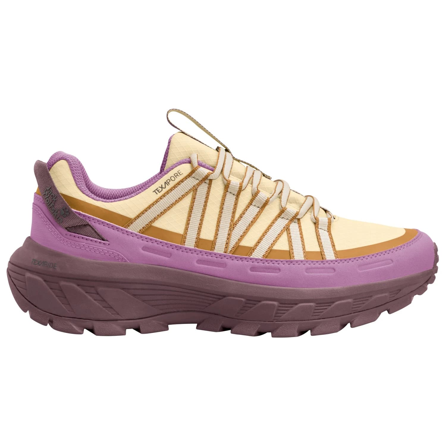 Дамски мултиспорт обувки Jack Wolfskin Women's Wild Hike Texapore Low Multisport shoes - Vanilla Cream