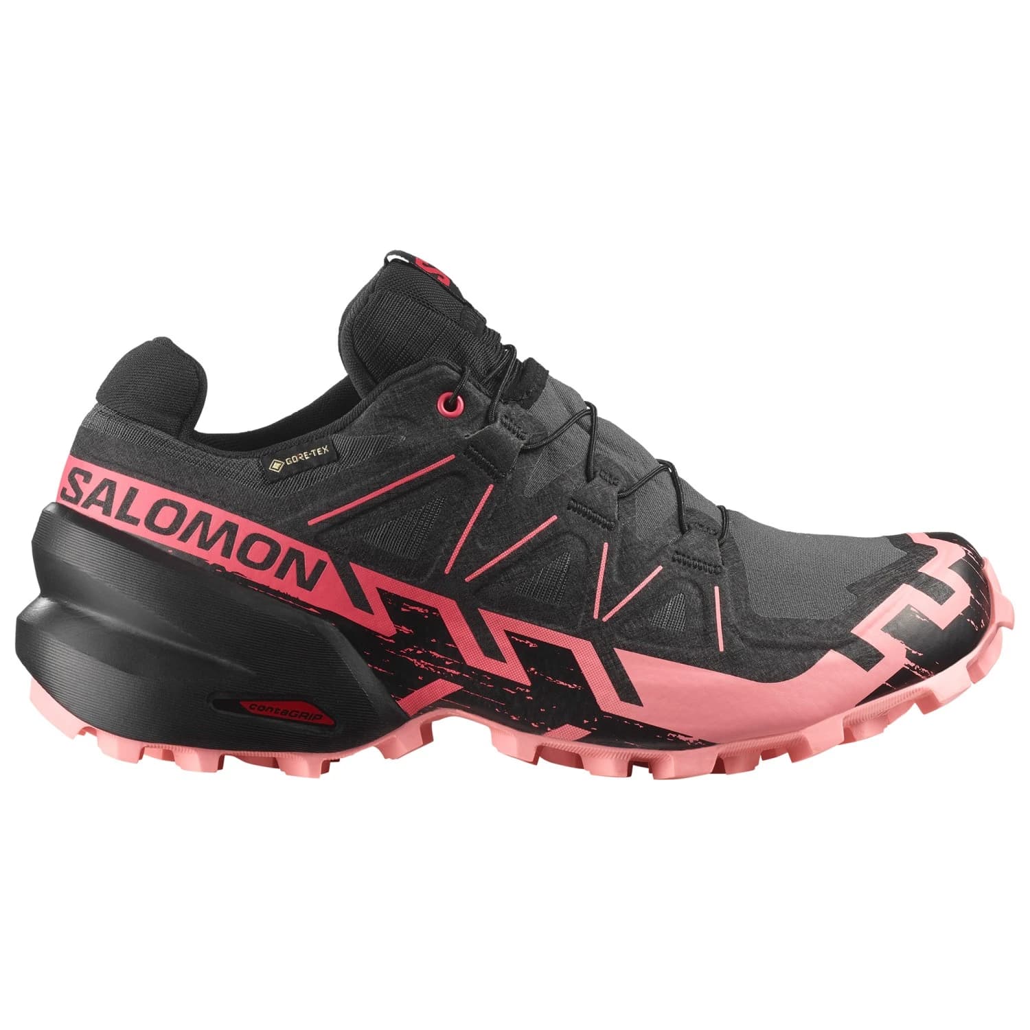 Дамски маратонки Salomon Women's Speedcross 6 Gore-Tex Trail running shoes - Nine Iron / Black / Flamingo Pink