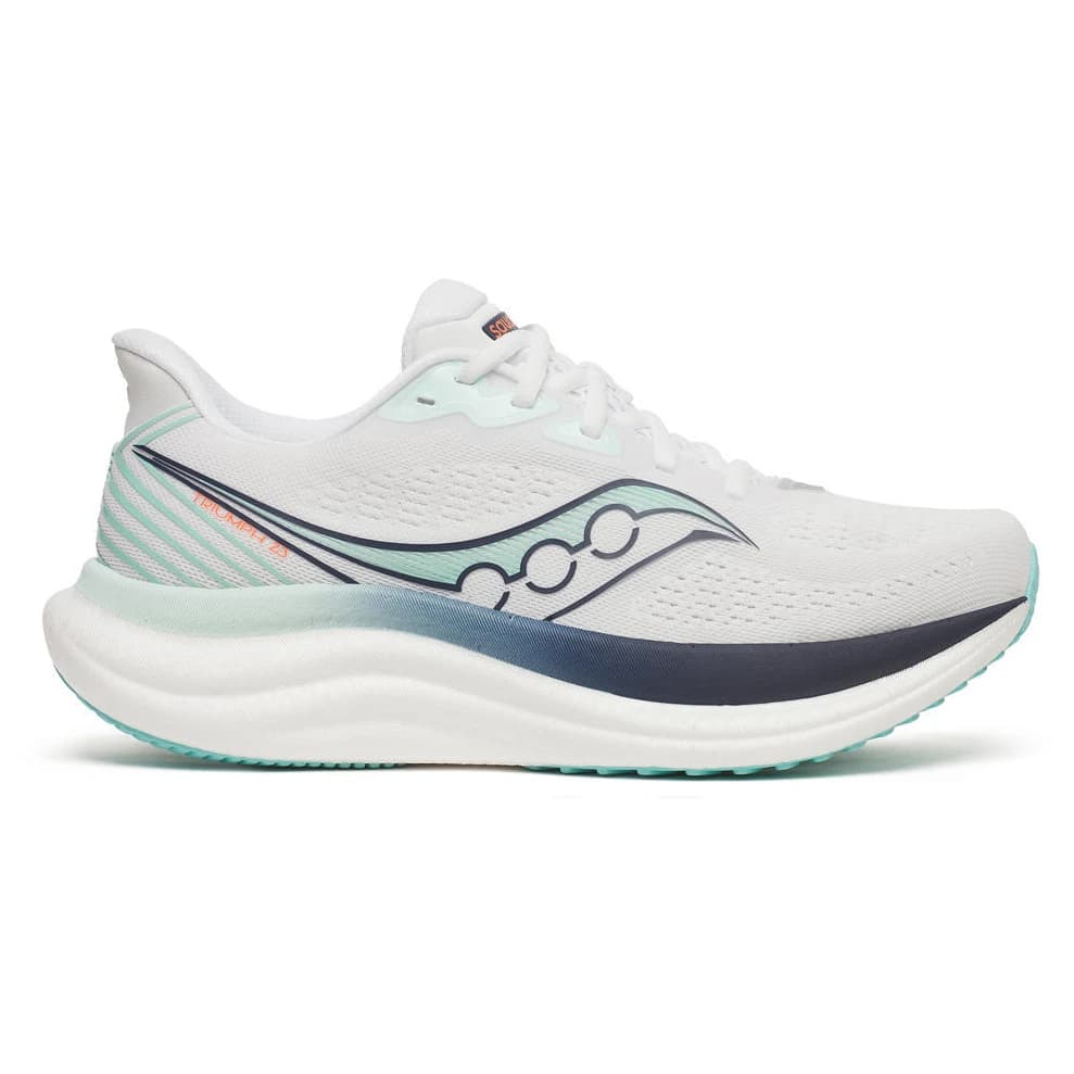 Дамски обувки за бягане Saucony Women's Triumph 23 Running shoes - White / Navy