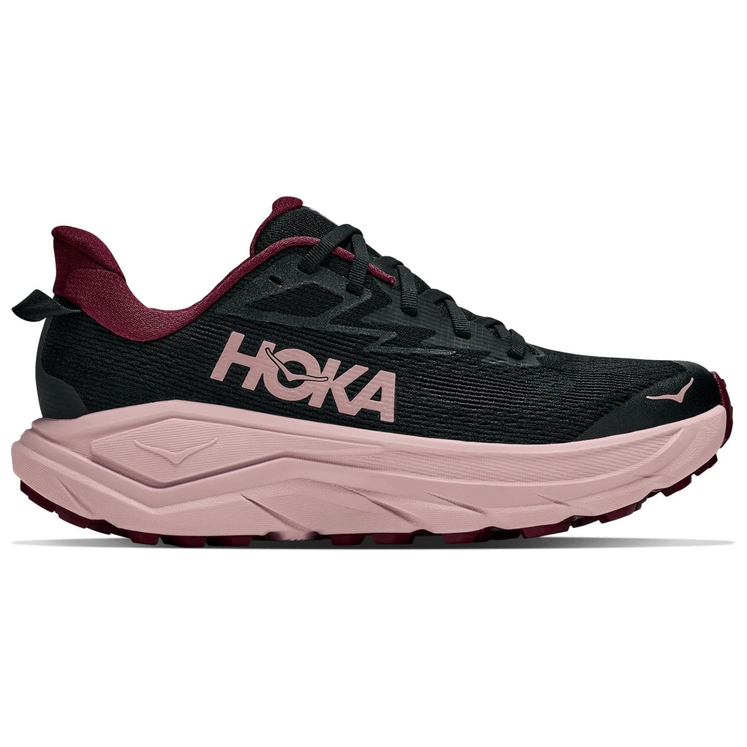 Дамски маратонки HOKA Women's Challenger 8 Trail running shoes - Black / Pink Opal