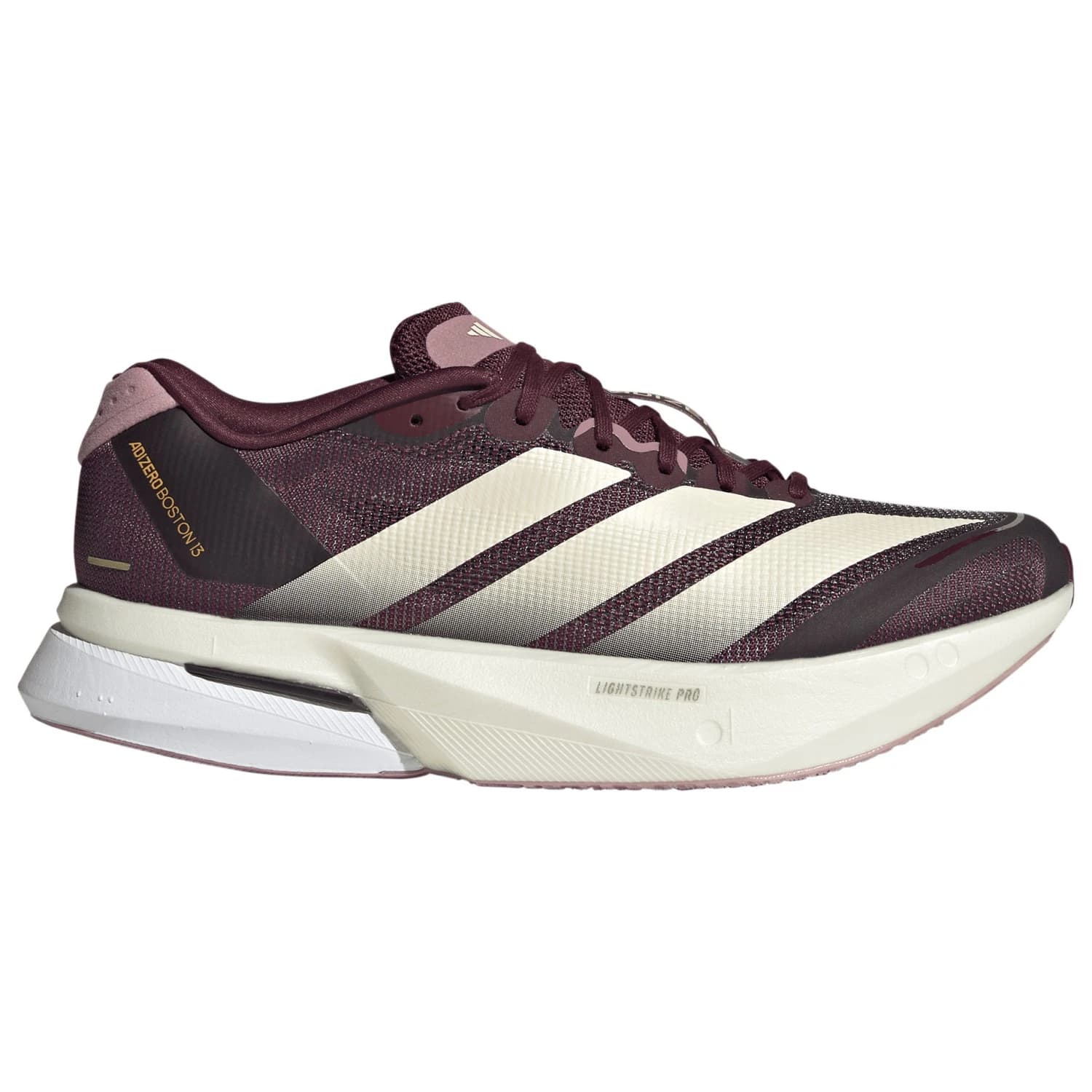 Дамски маратонки adidas Women's Adizero Boston 13 Running shoes - Maroon / Wonder White / Magic Mauve
