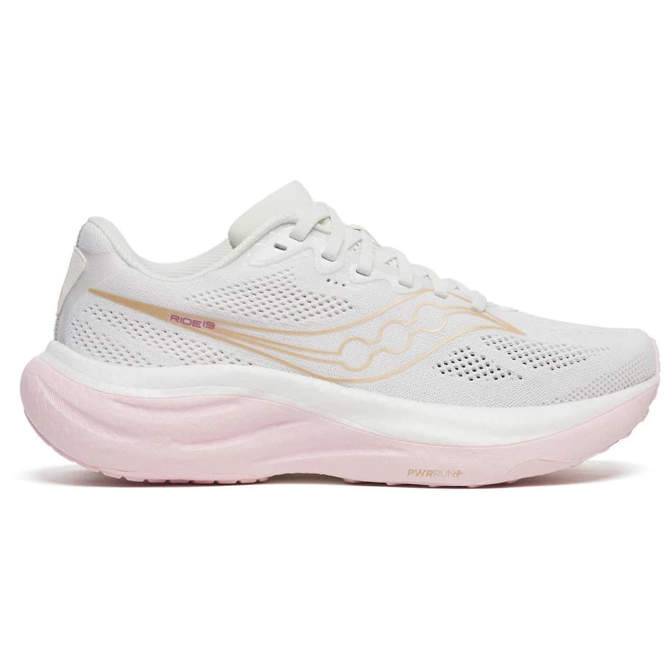 Дамски маратонки Saucony Women's Ride 19 Running shoes - White / Silk