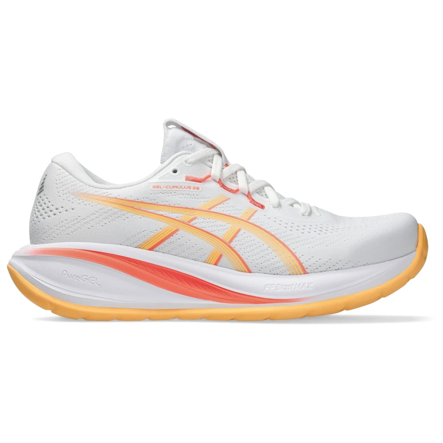 Дамски маратонки Asics Women's Gel-Cumulus 28 Running shoes - White / Orange Glow