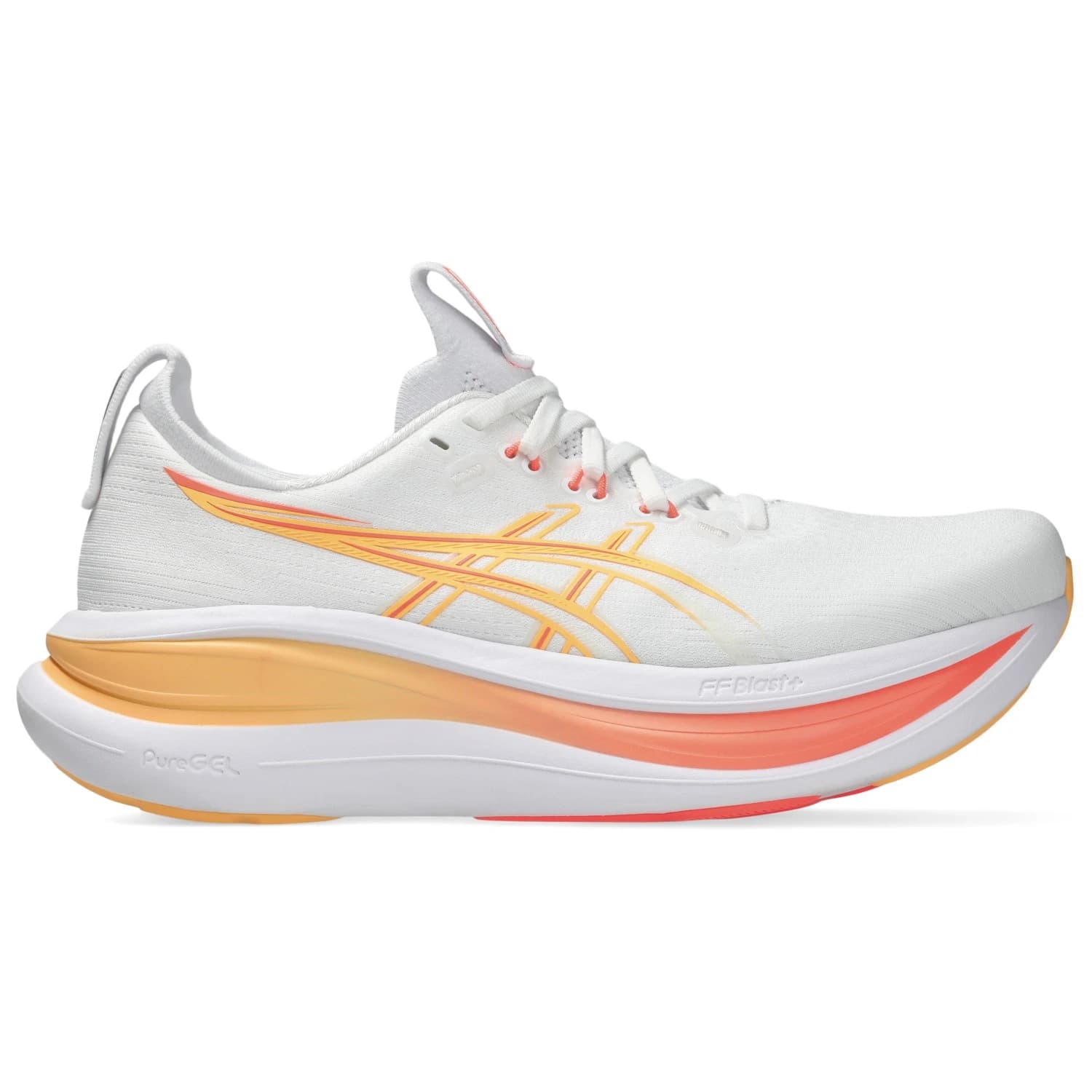 Дамски маратонки Asics Women's Gel-Nimbus 28 Running shoes - White / Sun Coral