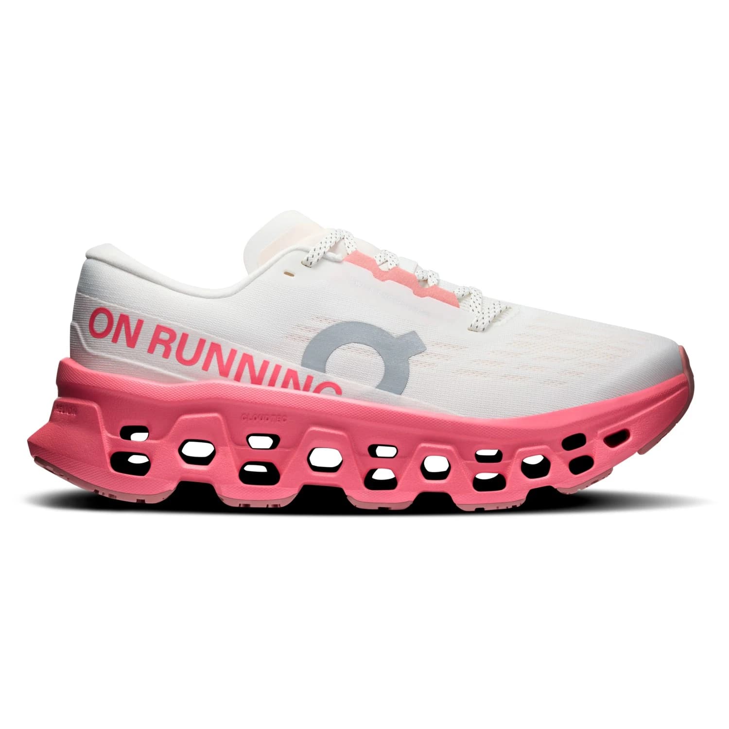 Дамски маратонки On Women's Cloudmonster 3 Running shoes - Ivory / Camellia