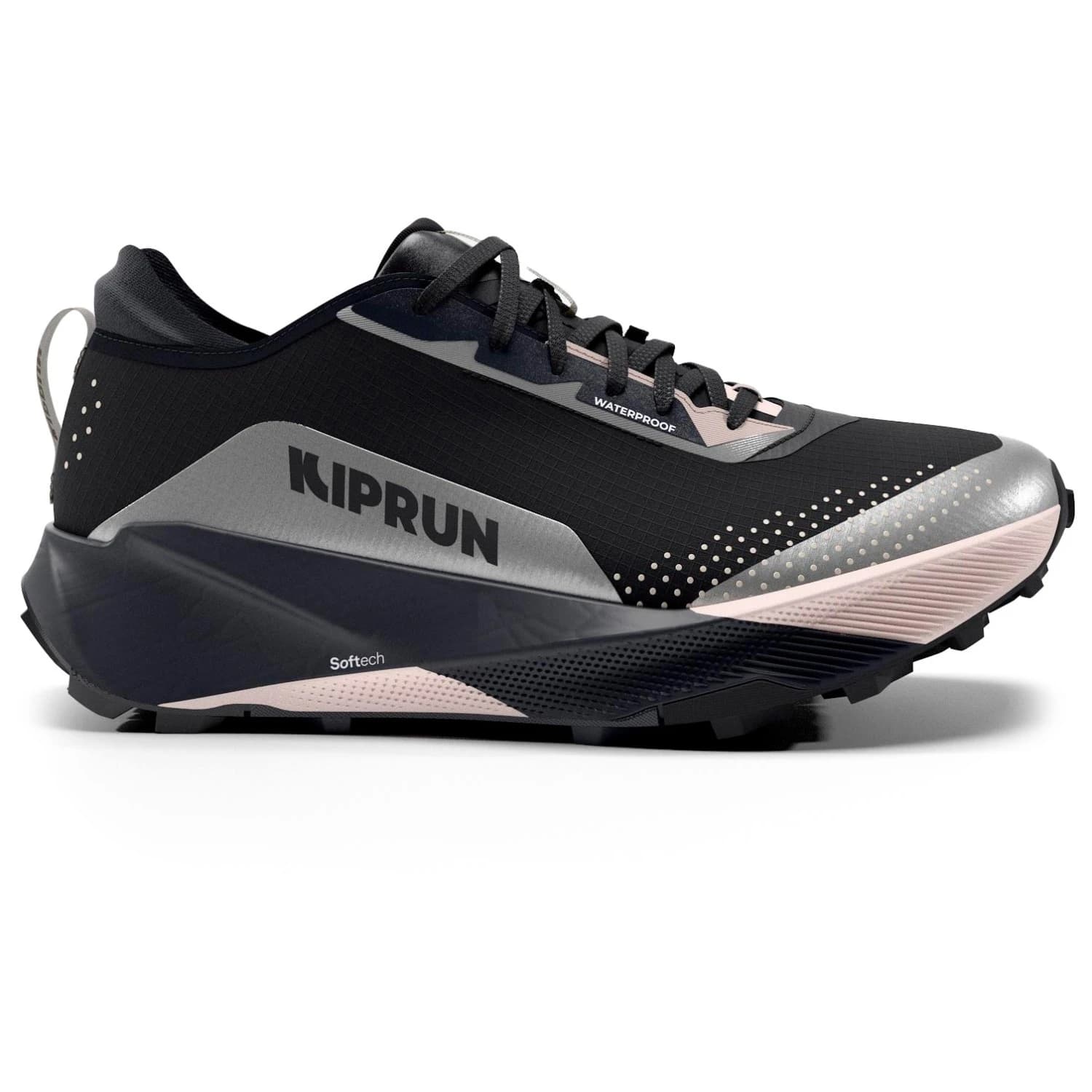 Дамски маратонки KIPRUN Women's Kipsummit Waterproof Trail running shoes - Black / Pink