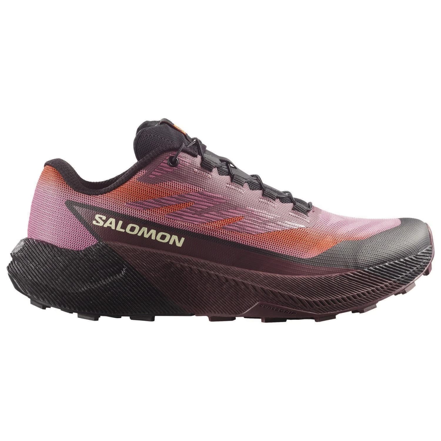 Дамски маратонки Salomon Women's Pulsar Quiver Trail running shoes - Huckleberry / Dragon Fire / Dusky Orchid
