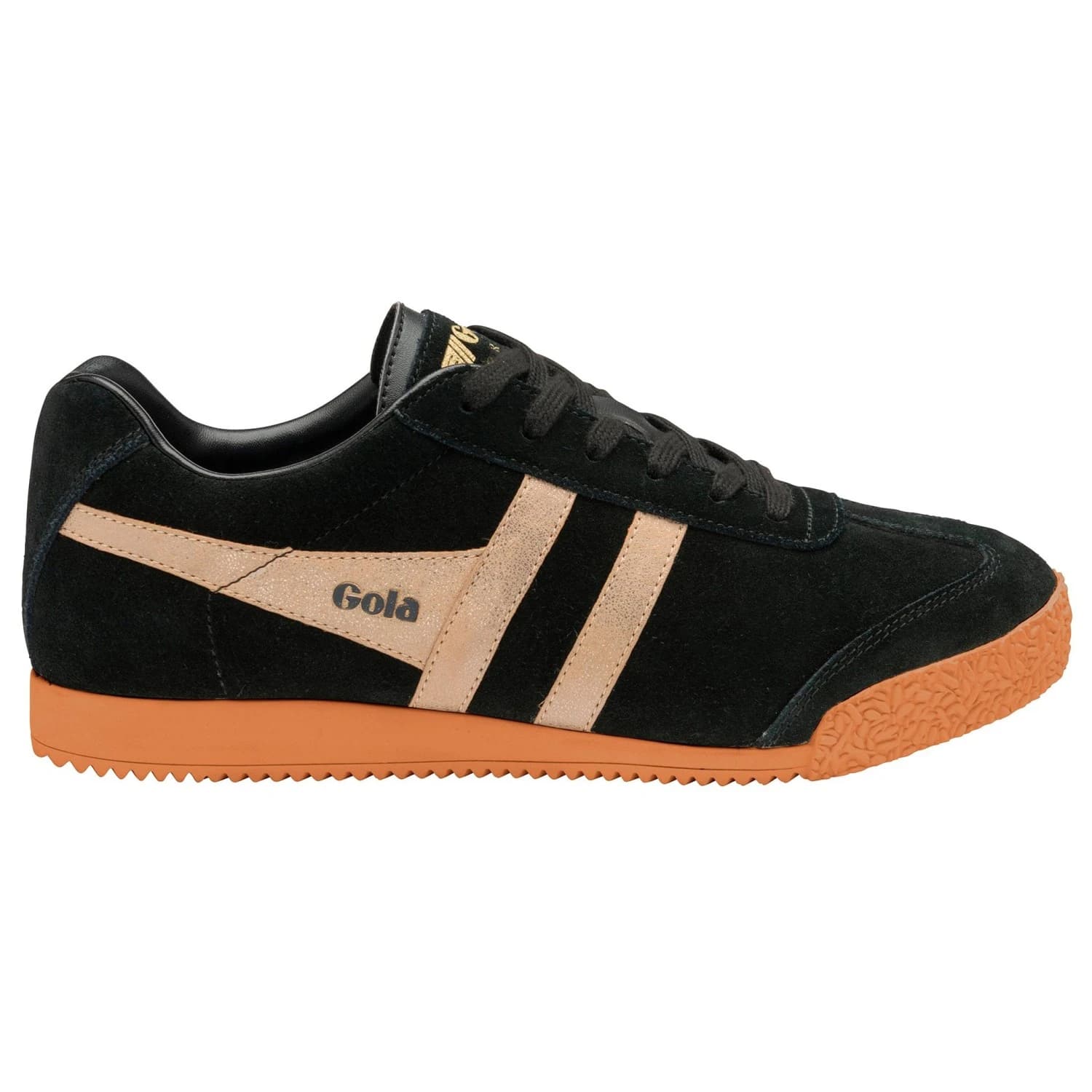 Дамски маратонки Gola Women's Harrier Mirror Sneakers - Black / Gold / Gum