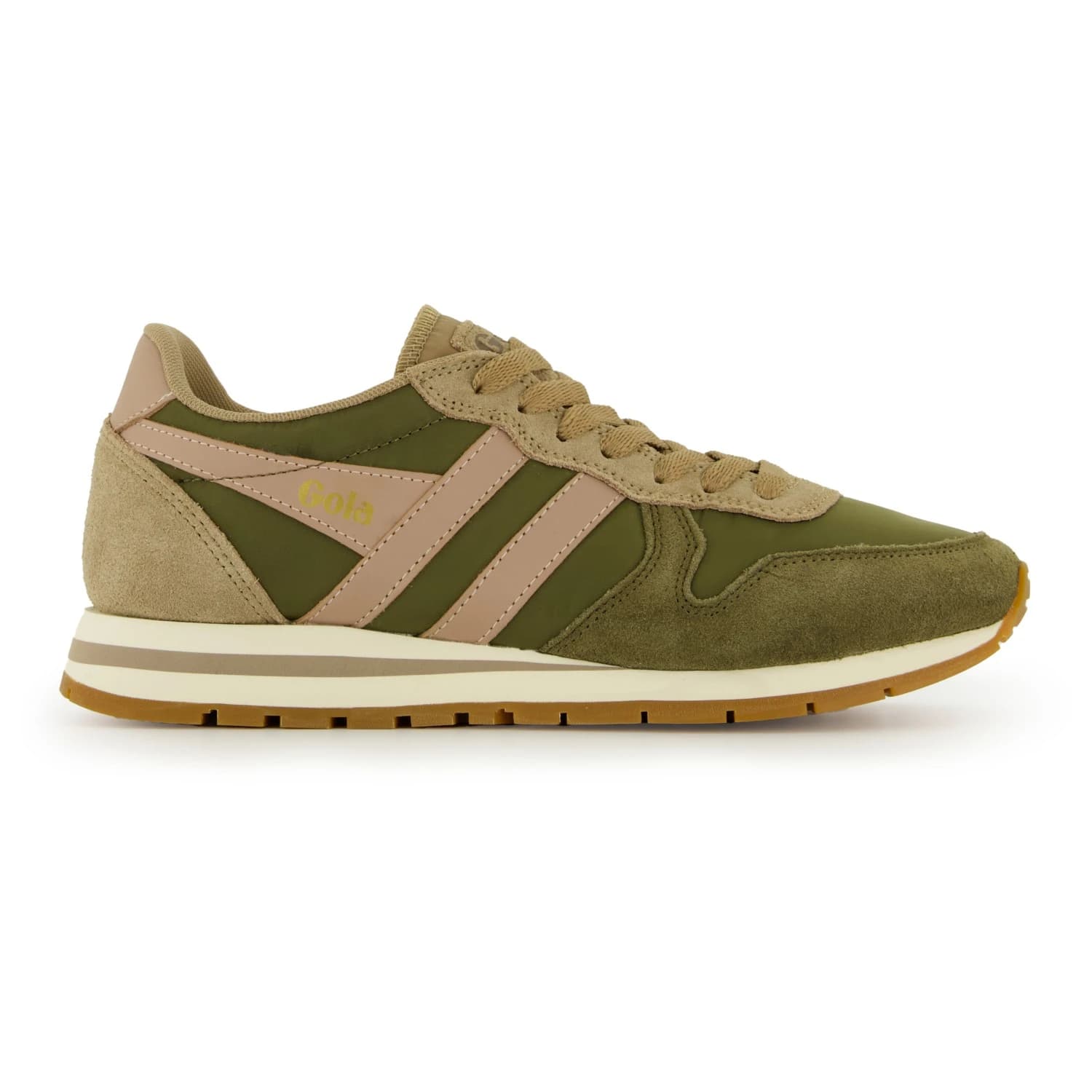 Дамски маратонки Gola Women's Daytona Chute Sneakers - Khaki / Cappuccino / Coral Pink