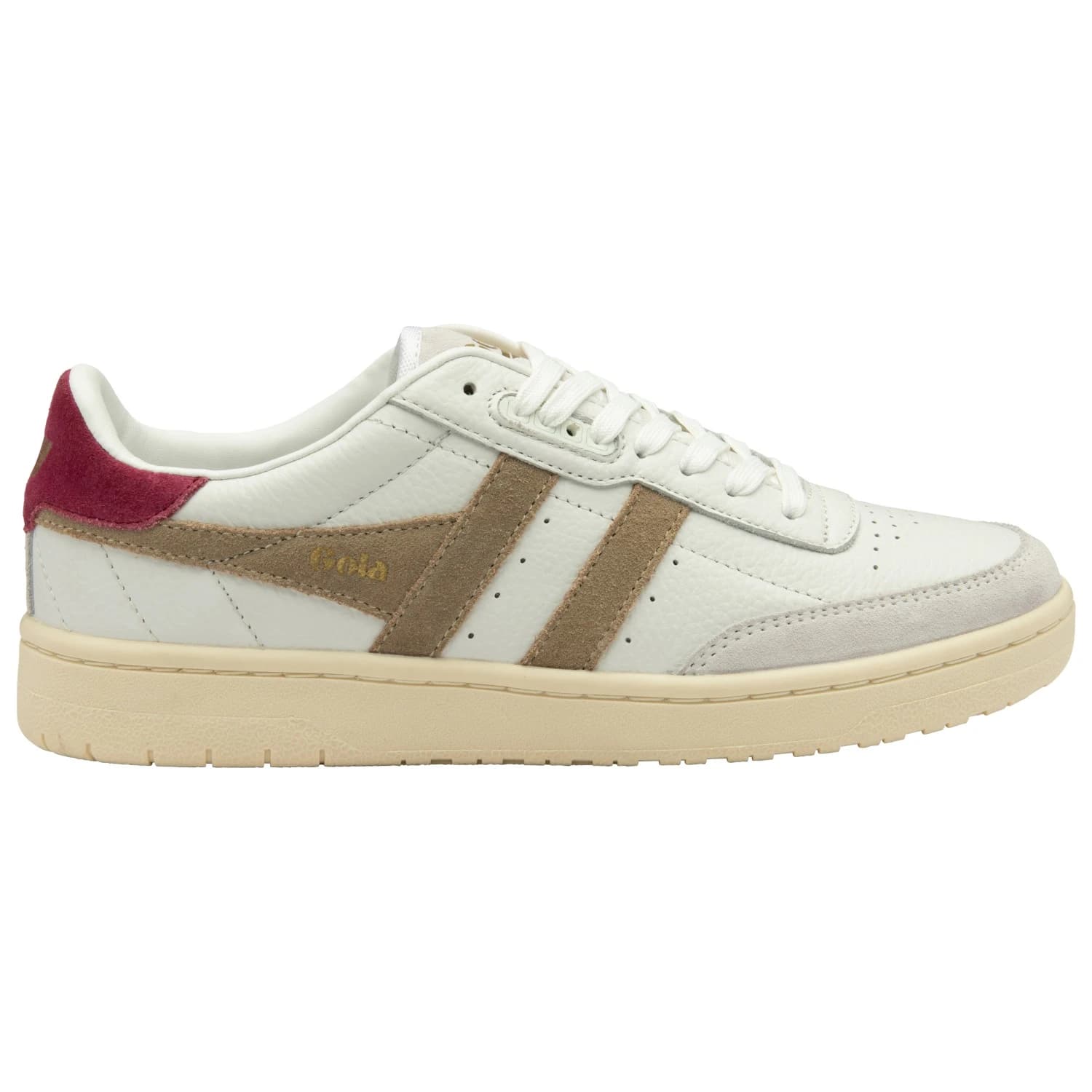 Дамски маратонки Gola Women's Falcon Sneakers - White / Cappuccino / Cerise