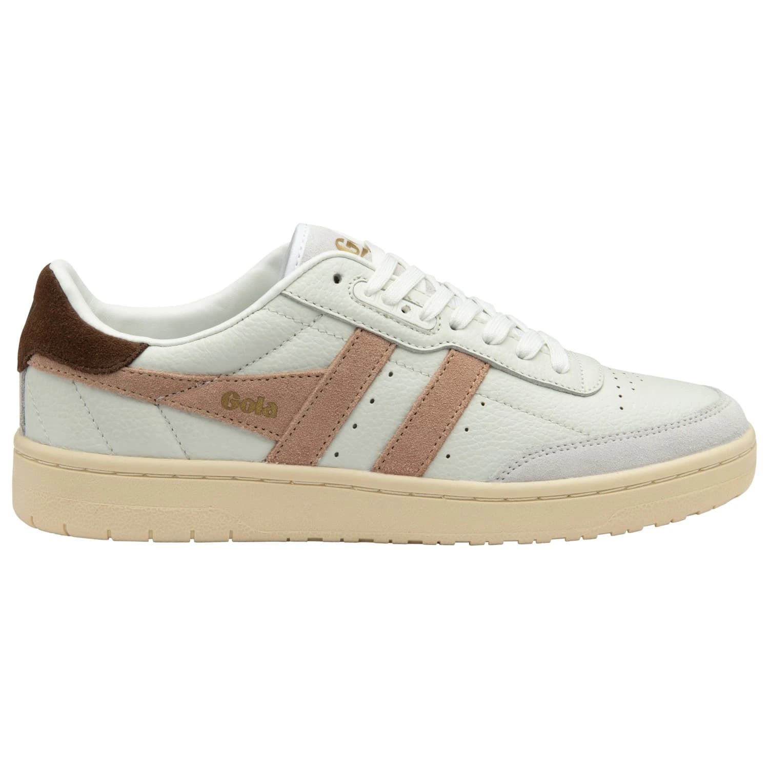 Дамски маратонки Gola Women's Falcon Sneakers - White / Cameo / Dark Brown