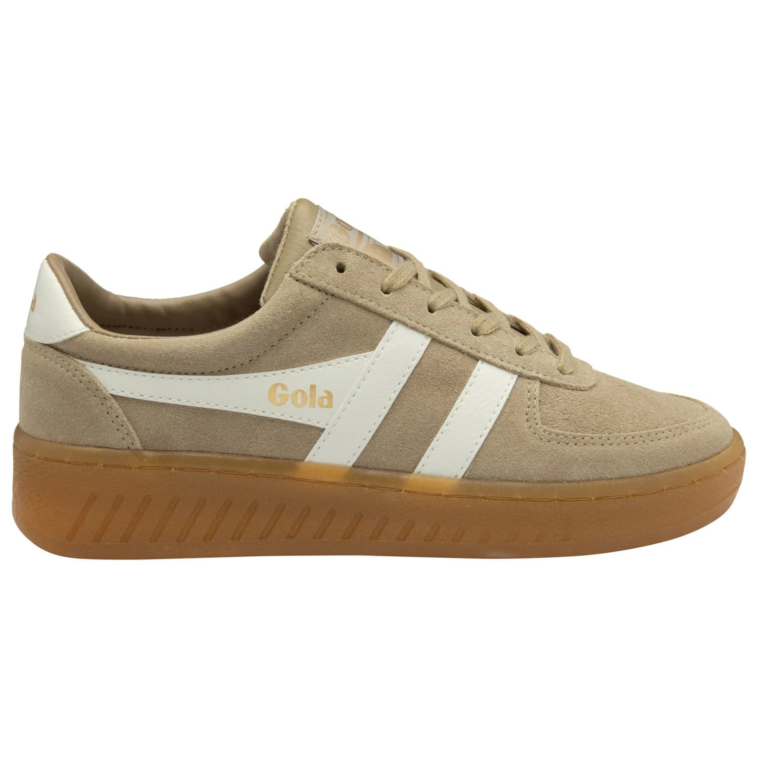 Дамски маратонки Gola Women's Grandslam Suede Sneakers - Bone / Off White / Gum