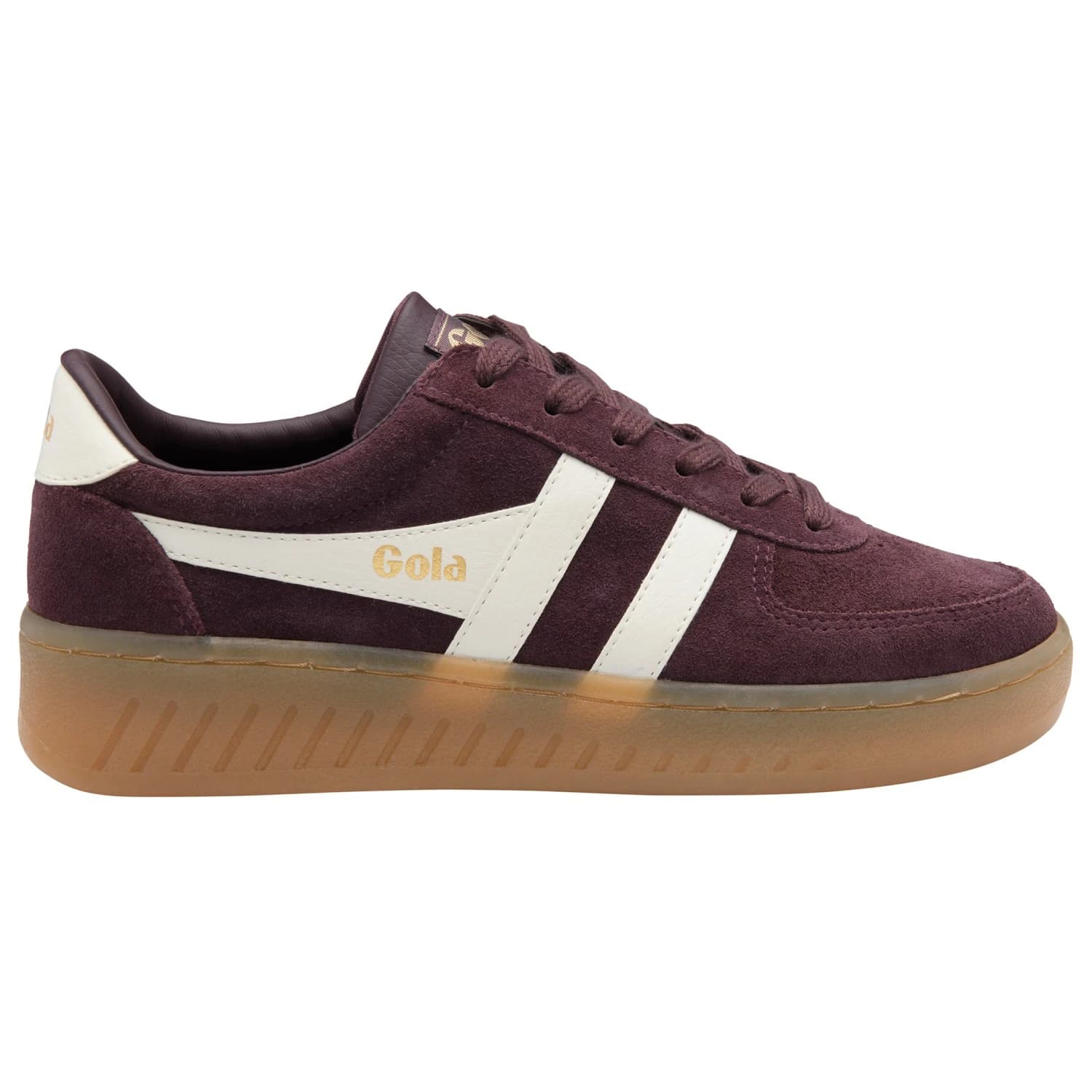 Дамски маратонки Gola Women's Grandslam Suede Sneakers - Cocoa / Off White / Gum
