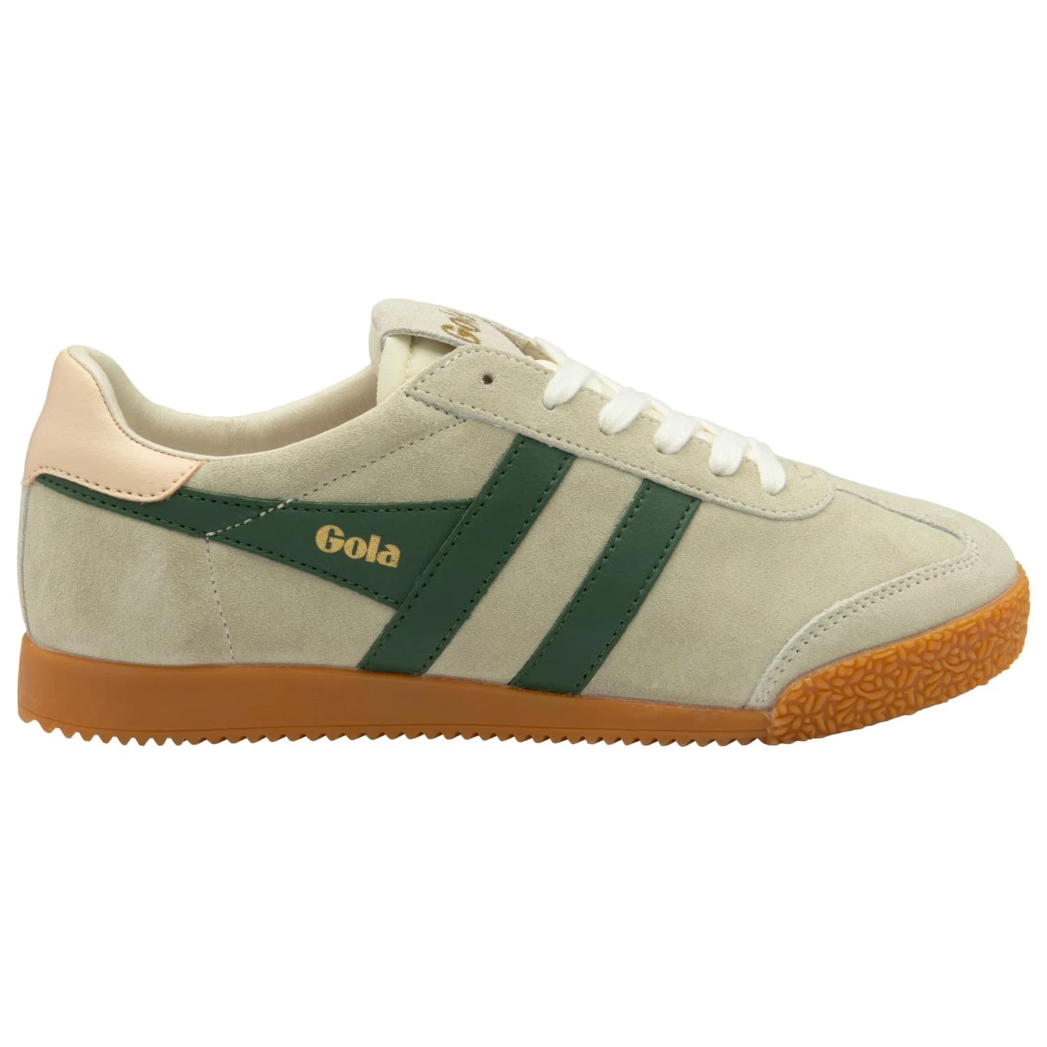 Дамски маратонки Gola Women's Elan Sneakers - Wheat / Evergreen / Pearl Pink