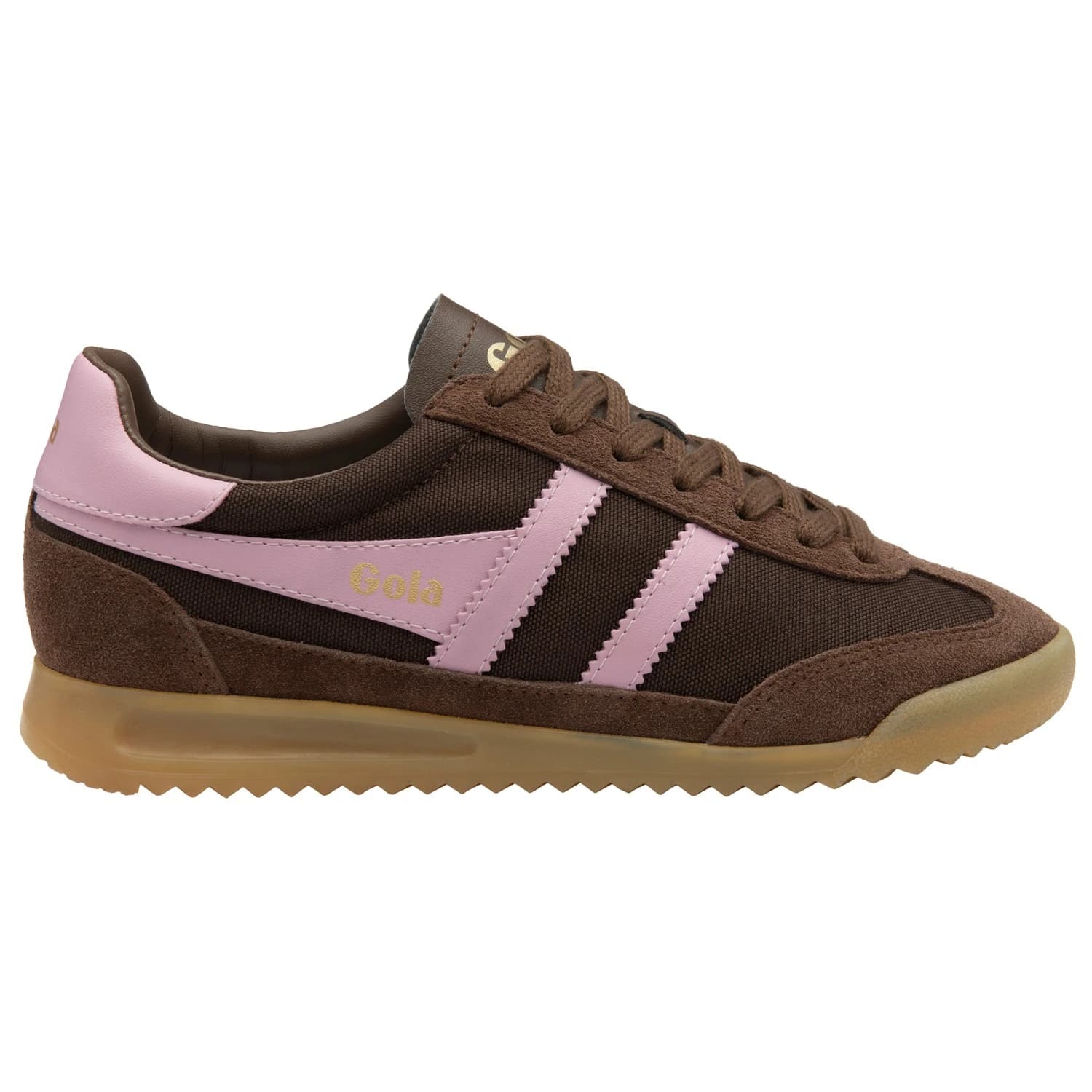 Дамски маратонки Gola Women's Tornado Sneakers - Dark Brown / Candy