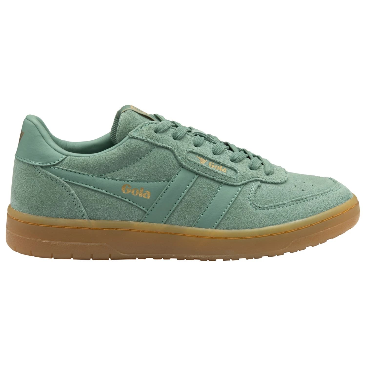 Дамски маратонки Gola Women's Hawk Suede '86 Sneakers - Green Mist / Gum