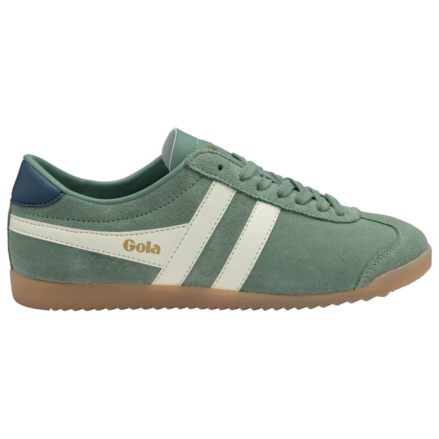 Дамски маратонки Gola Women's Bullet Suede Sneakers - Green Mist / Off White / Pale Gum