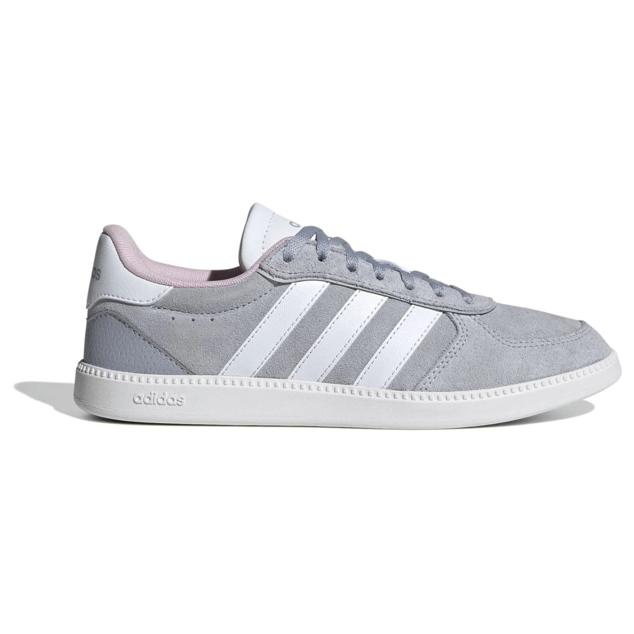 Дамски маратонки adidas Women's Breaknet Sleek Suede Sneakers - Halo Silver / Ftwr White / Grey Two