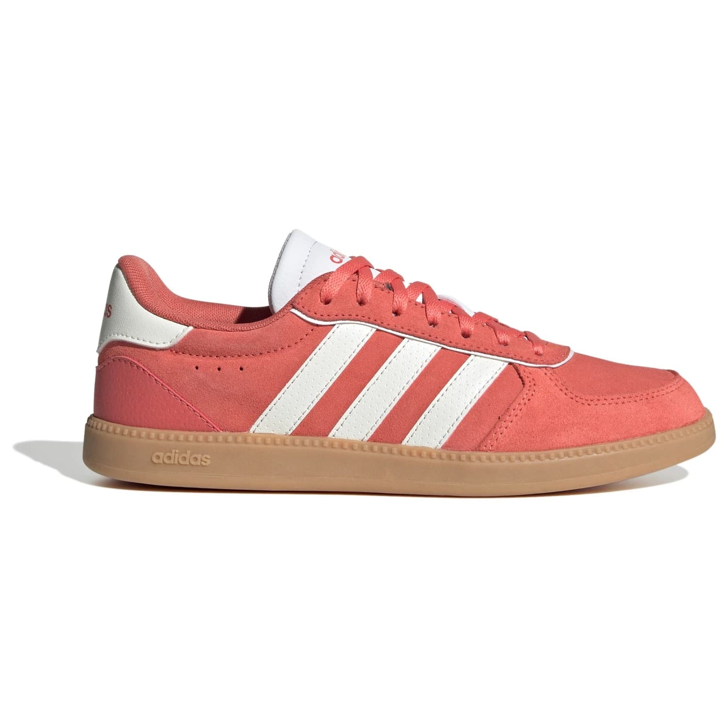 Дамски маратонки adidas Women's Breaknet Sleek Suede Sneakers - Preloved Scarlet / Core White / Ftwr White