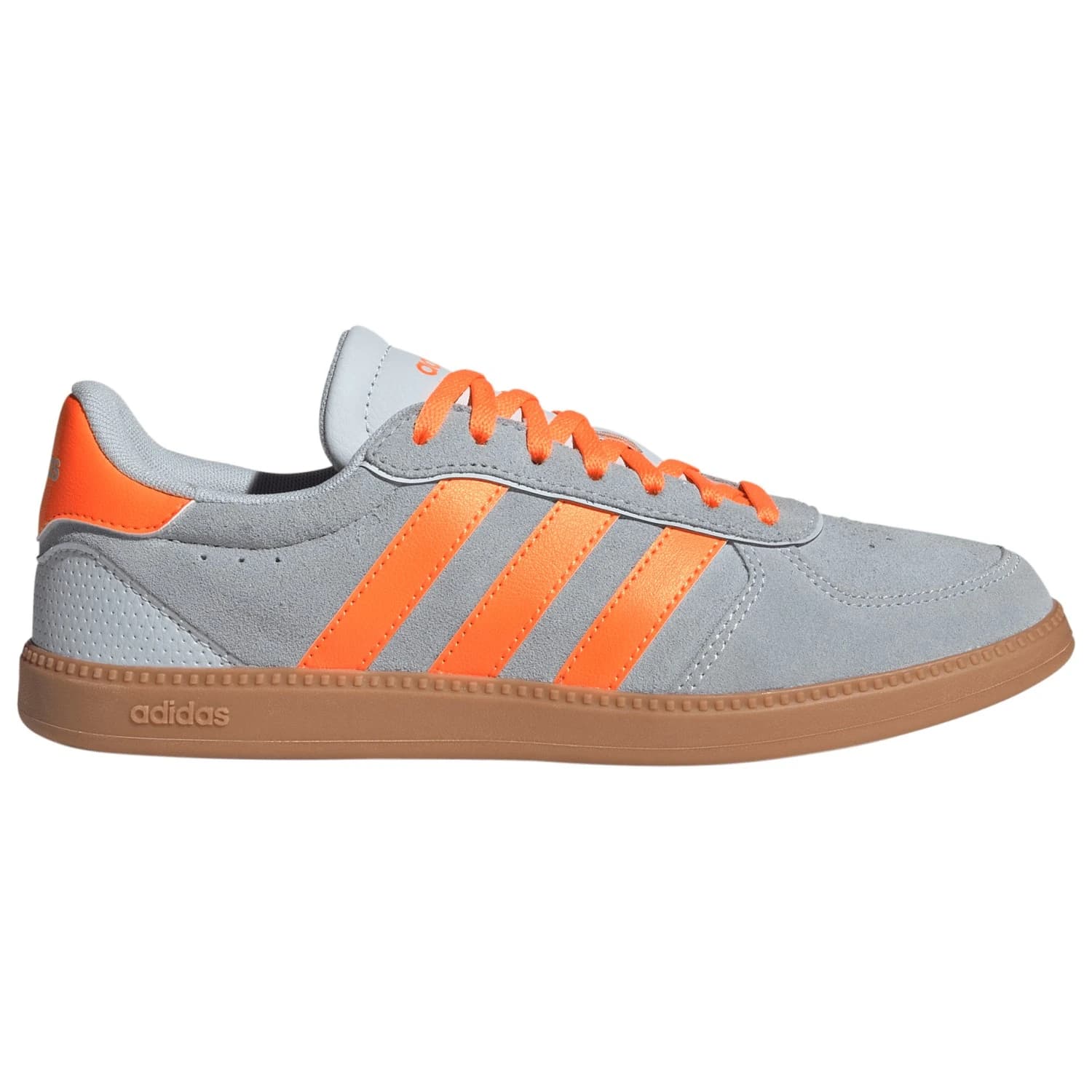Дамски маратонки Adidas Women's Breaknet Sleek Suede Sneakers - Halo Blue / Lucid Orange / Gum10