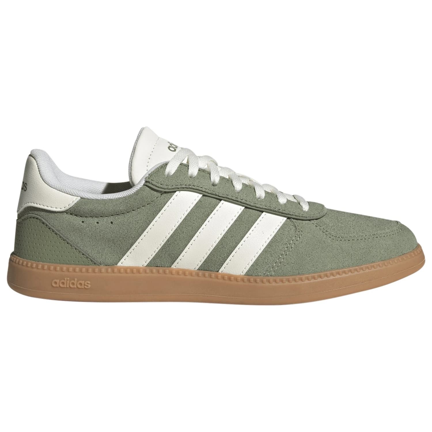 Маратонки adidas Women's Breaknet Sleek Suede Sneakers - Tent Green / Core White / Gum3