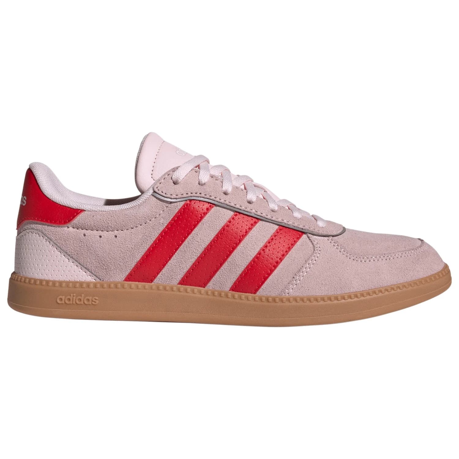 Дамски маратонки adidas Women's Breaknet Sleek Suede Sneakers - Clear Pink / Pure Ruby / Gum10