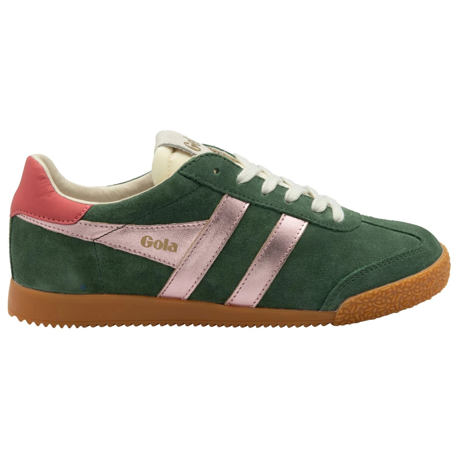 Дамски маратонки Gola Women's Elan Glitz Sneakers - Evergreen / Pink / Coral