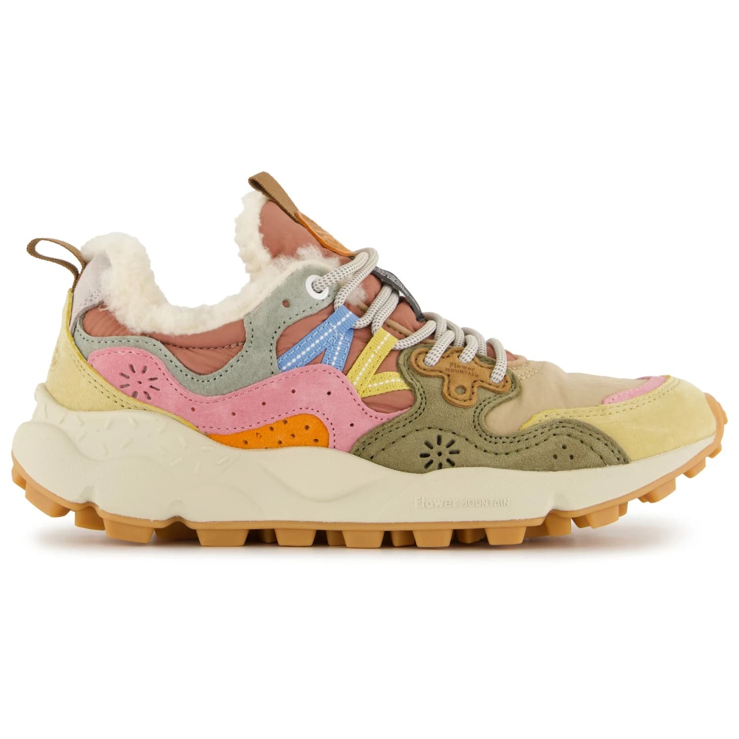 Дамски маратонки Flower Mountain Women's Yamano 3 Sneakers - Sand / Rosa