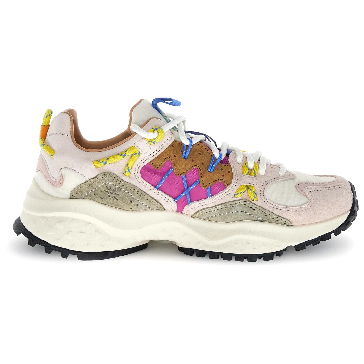 Дамски маратонки Flower Mountain Women's Yamabushi Sneakers - Cipria / Stone / Fuchsia