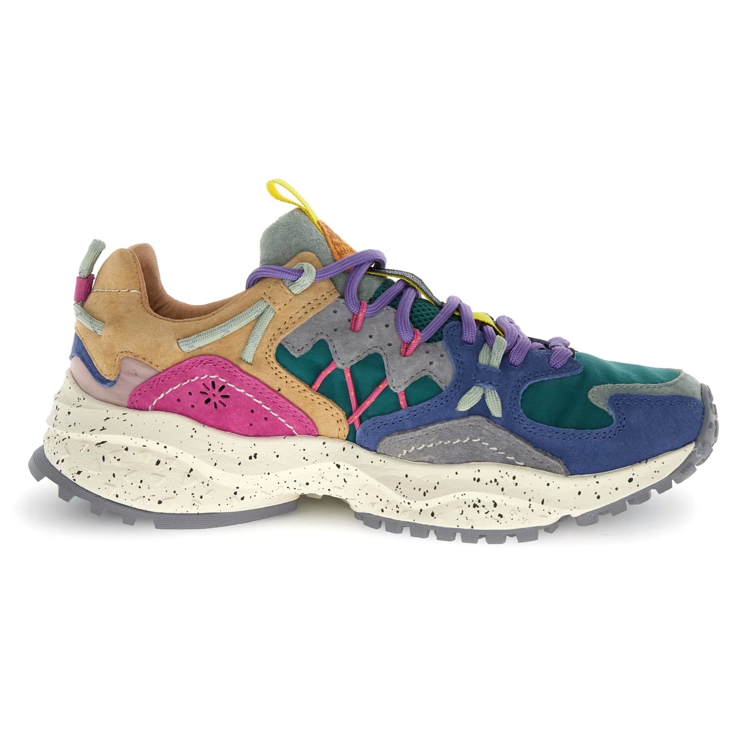 Дамски маратонки Flower Mountain Women's Yamabushi Sneakers - Anthracite / Green / Purple