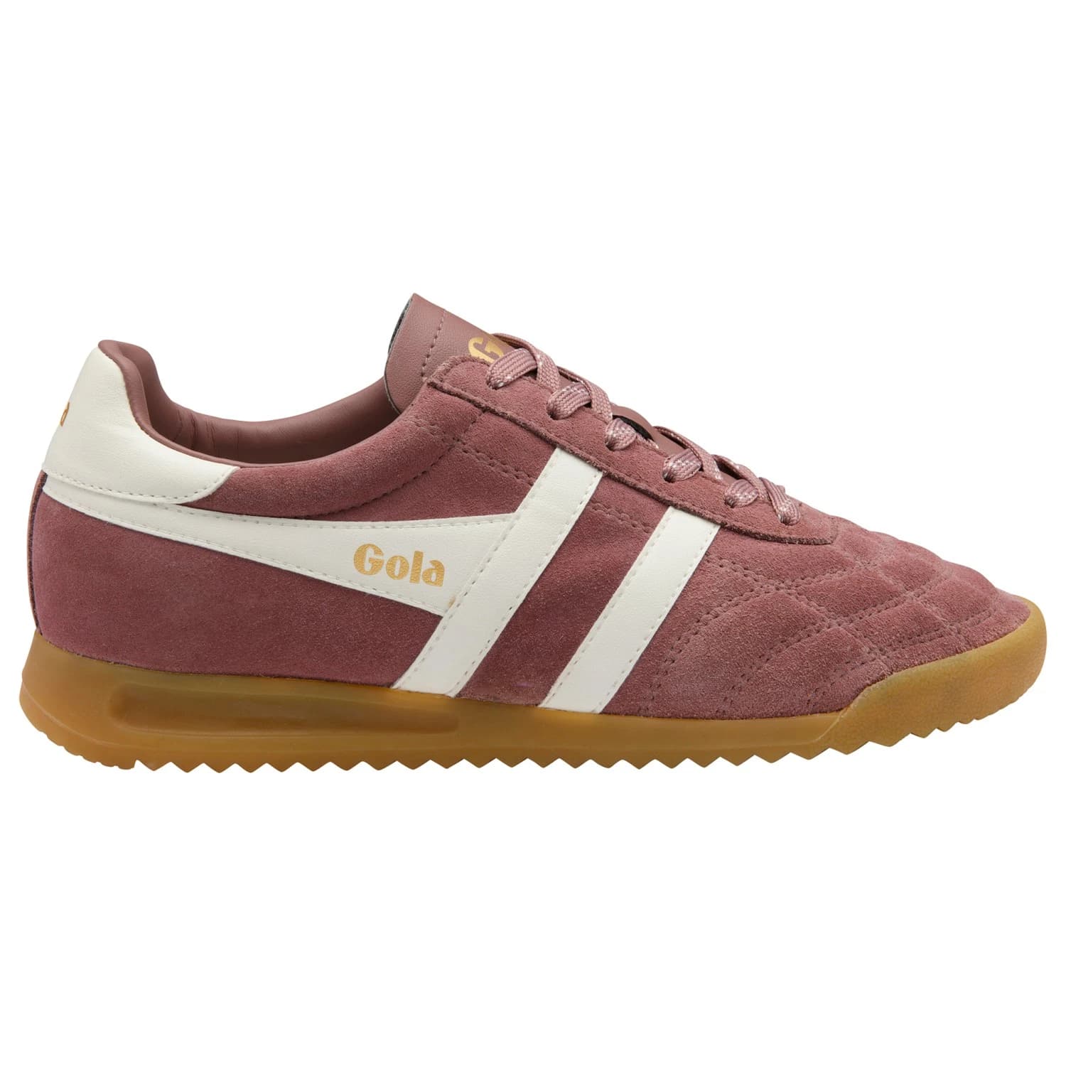 Дамски маратонки Gola Women's Stadium Suede Sneakers - Brownrose / Off White