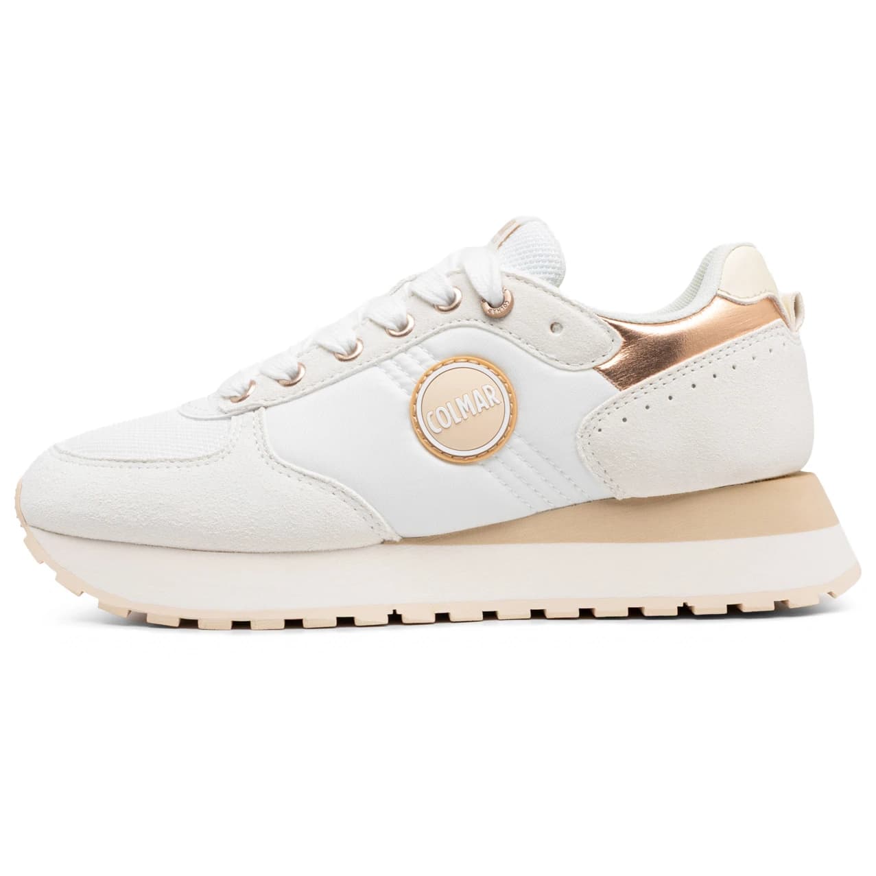 Дамски маратонки Colmar Active Women's Travis Authentic Sneakers - White / Beige