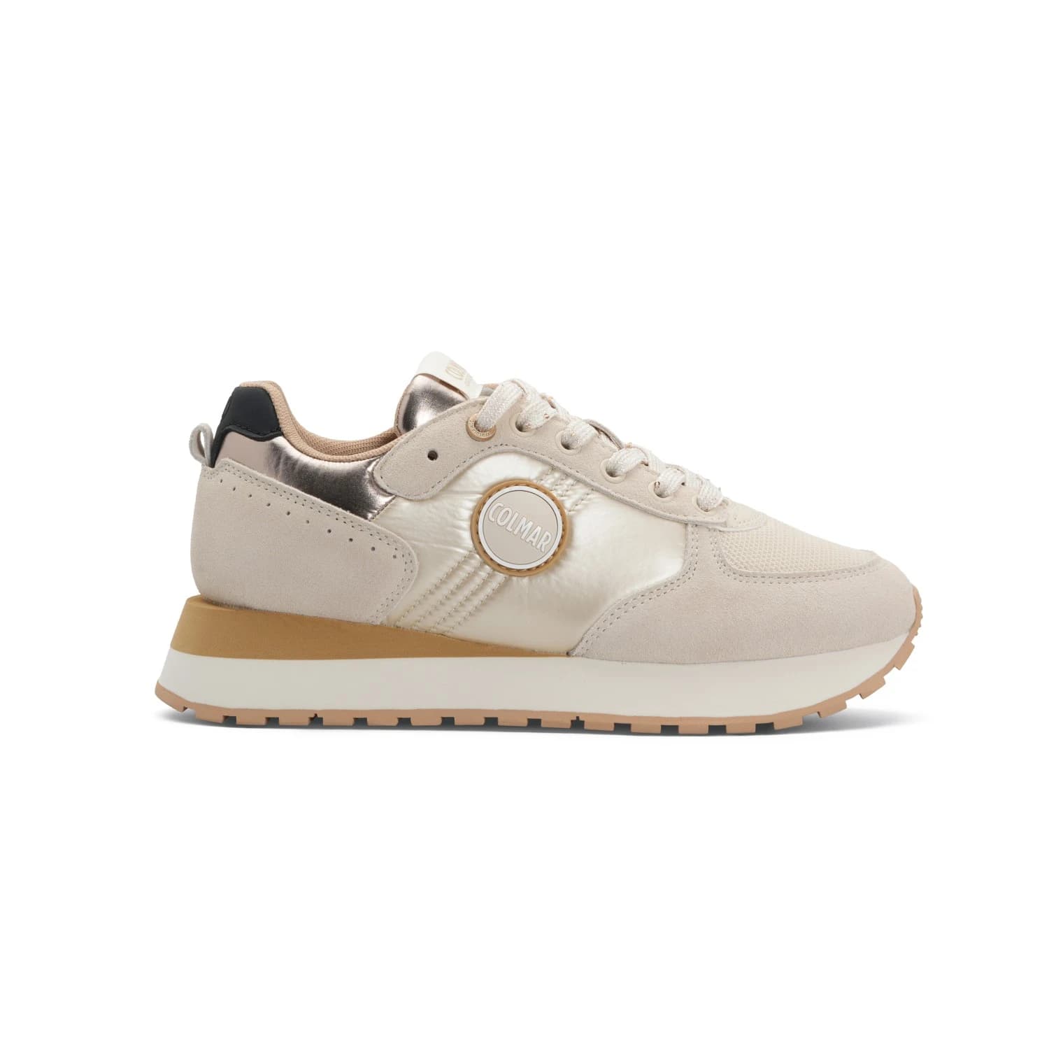 Дамски маратонки Colmar Active Women's Travis Authentic Sneakers - Light Beige / Bronze
