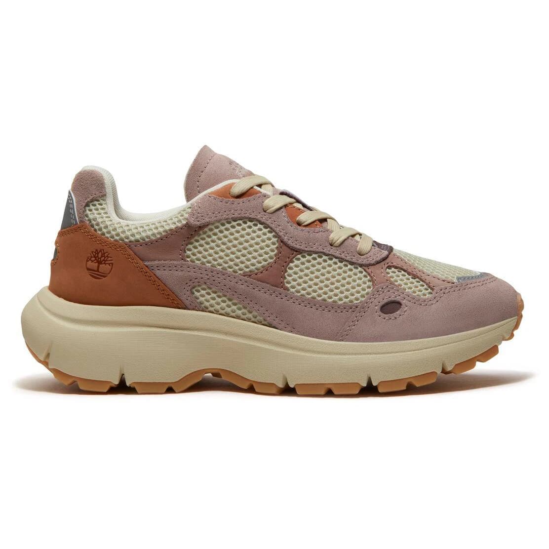 Дамски маратонки Timberland Women's Hazel Lane Low Lace Up Sneaker - Light Beige Mesh / Light Pink