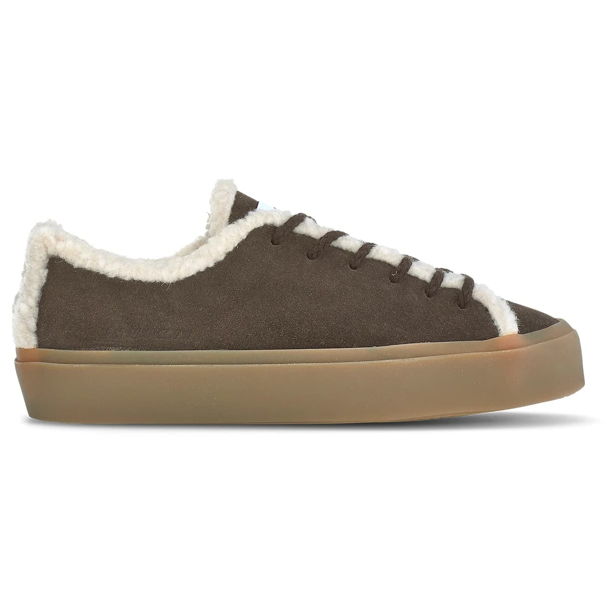 Дамски маратонки Inuikii Women's Shearling Low Sneakers - Dark Brown
