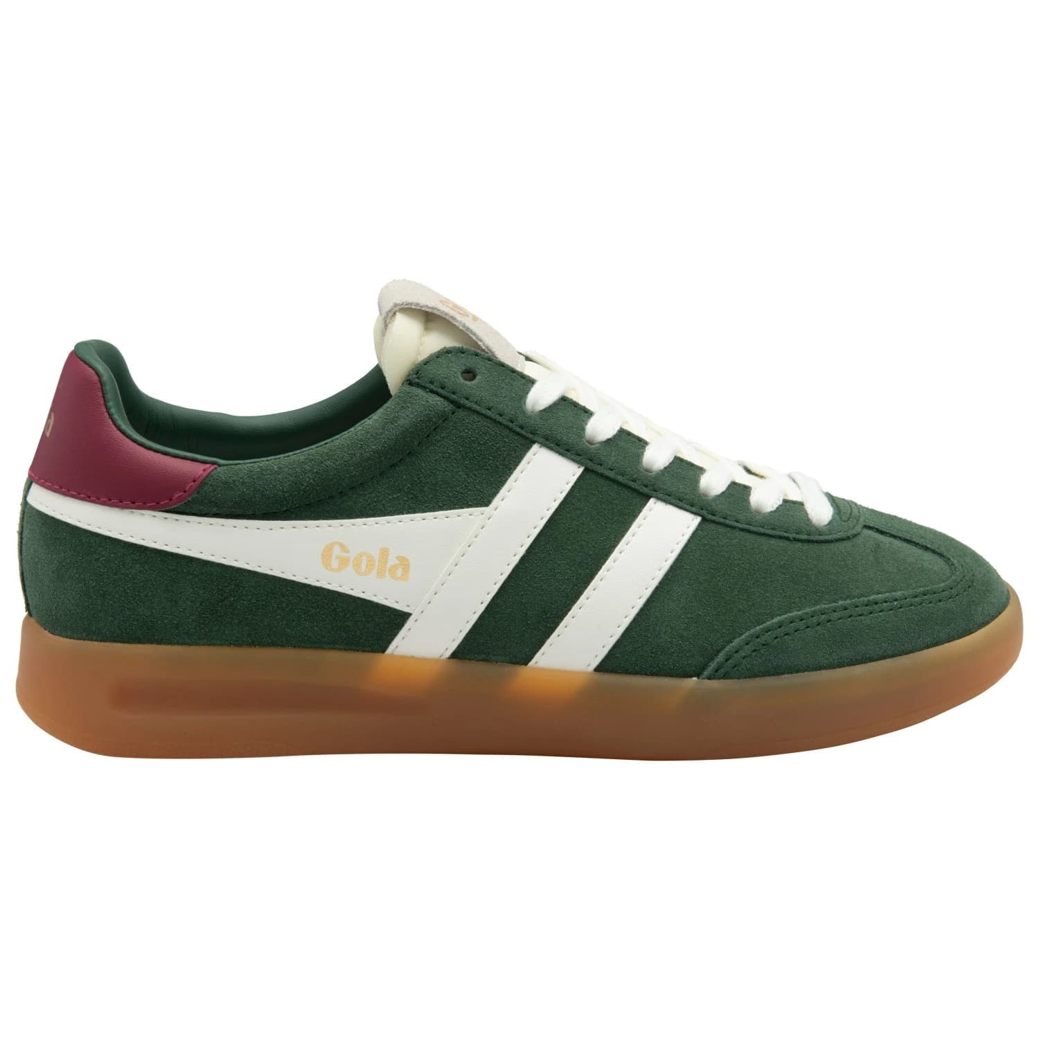 Дамски маратонки Gola Women's Cyclone Sneakers - Evergreen / Off White / Cerise / Gum